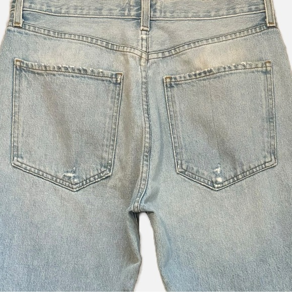 AGOLDE Riley High Rise Straight Crop Destroyed Jeans Size 29 - Picture 6 of 15